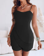 Asymmetrical Zip Romper