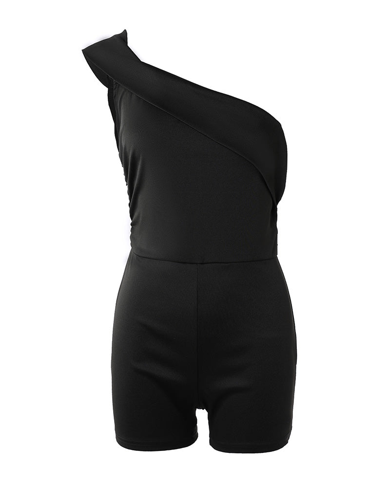 One-Shoulder Romper