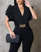 V-Neck Jumpsuit