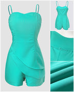 Asymmetrical Zip Romper