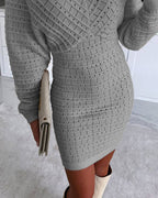 V-Neck Cutout Dress