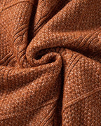 Cable-Knit Drop-Shoulder Sweater
