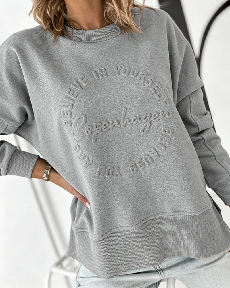 Slit Sweatshirt