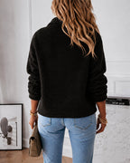 Faux Shearling Colorblock Zip-Up Coat — Noélla Montréal