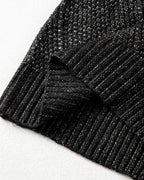 Cable-Knit Drop-Shoulder Sweater
