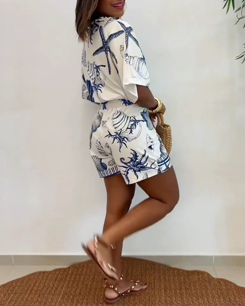 V-Neck Wrap Romper