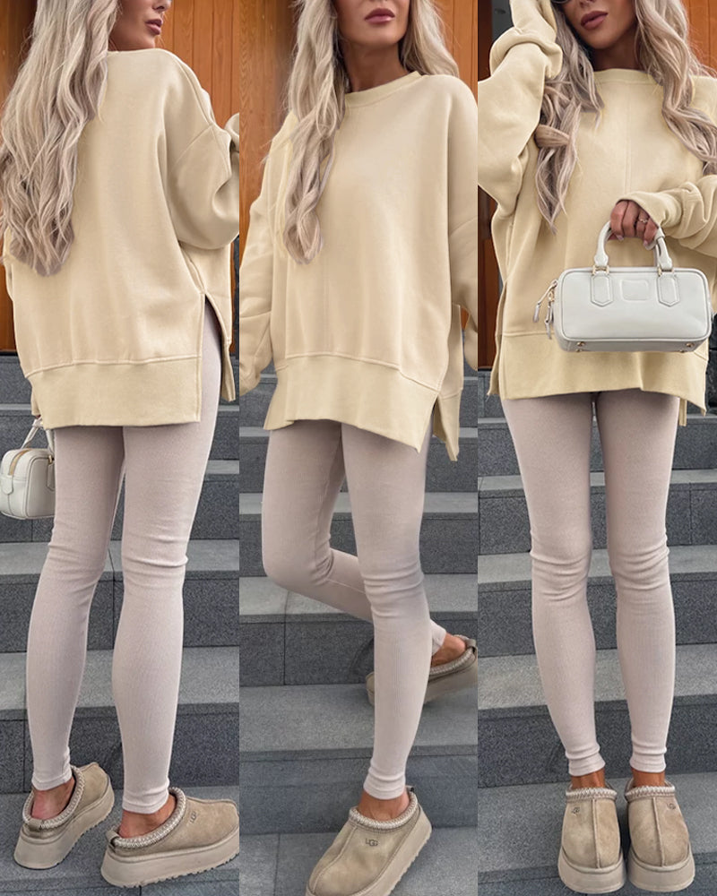 Slit Sweatshirt