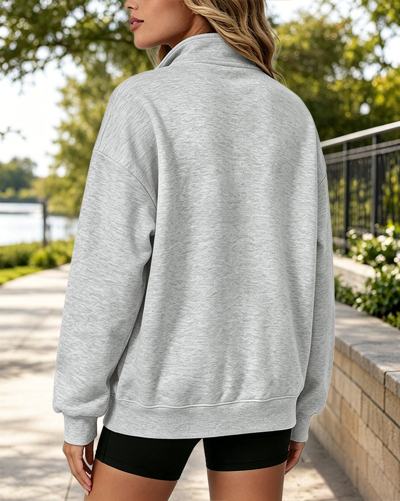 Half-Zip Pocket Sweatshirt