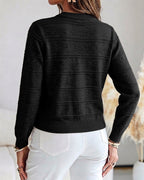 Beaded Pearl Cutout Cardigan
