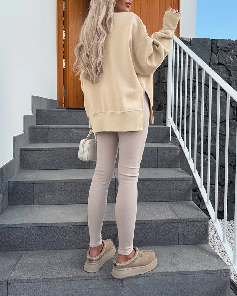 Slit Sweatshirt