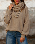 Cowl-Neck Wrap Sweater — Noélla Montréal