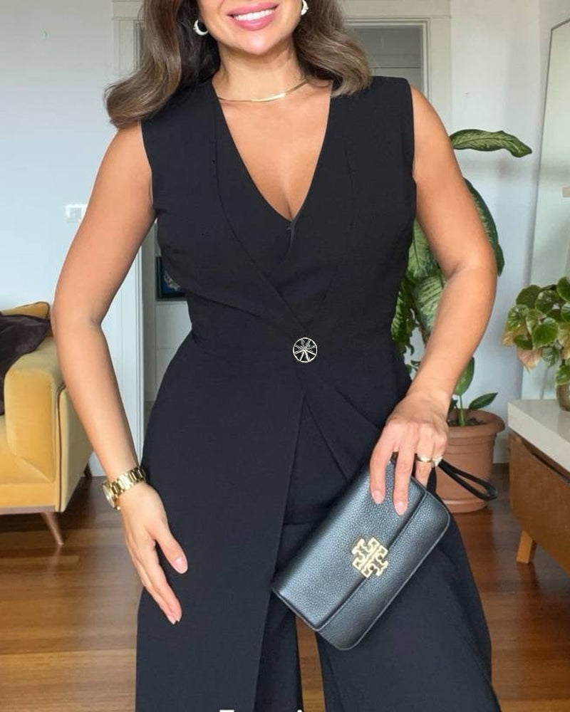 Wide-Leg Jumpsuit