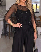 Chiffon Pearl Jumpsuit