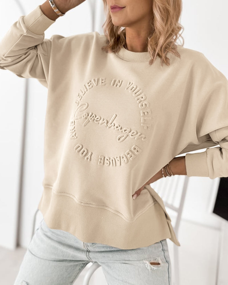 Slit Sweatshirt