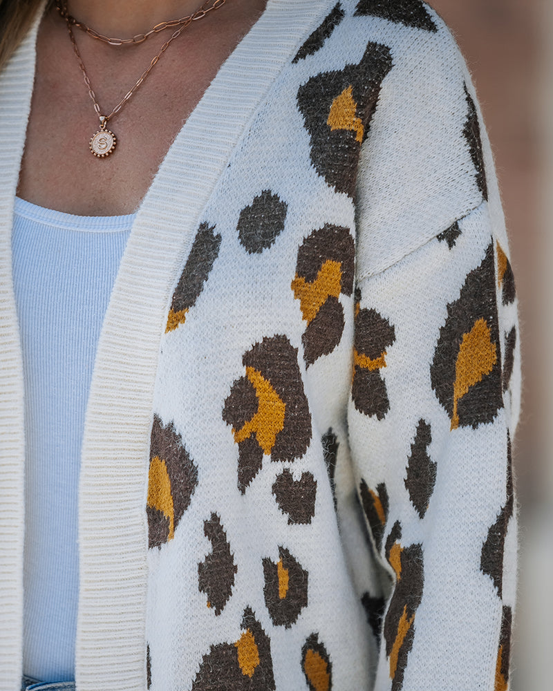 Leopard Cardigan — Noélla Montréal