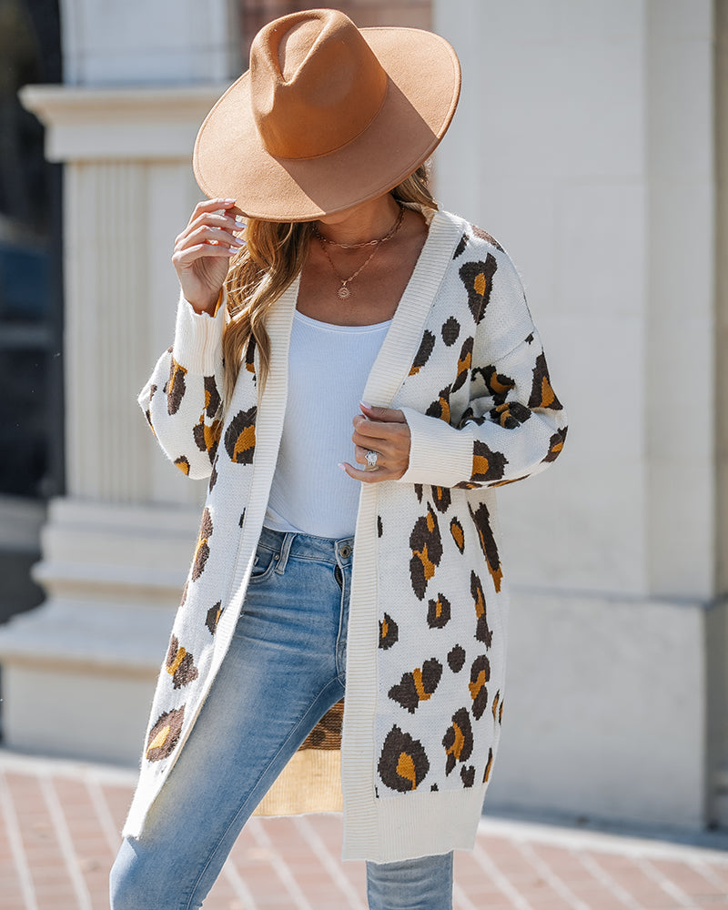 Leopard Cardigan — Noélla Montréal
