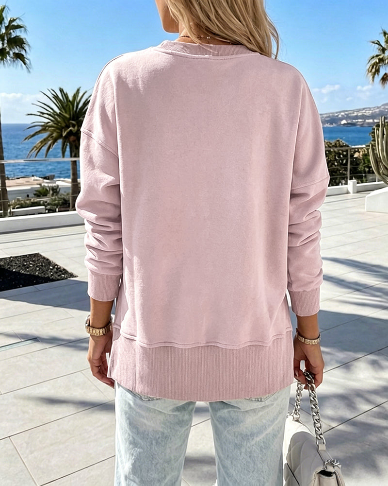 Slit Sweatshirt