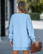 Drop-Shoulder Slit Zip Sweatshirt — Noélla Montréal
