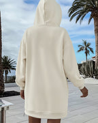 Drawstring Pocket Slit Hoodie — Noélla Montréal