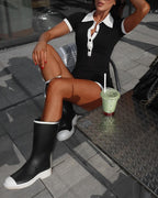 Contrast Romper