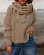 Cowl-Neck Wrap Sweater — Noélla Montréal