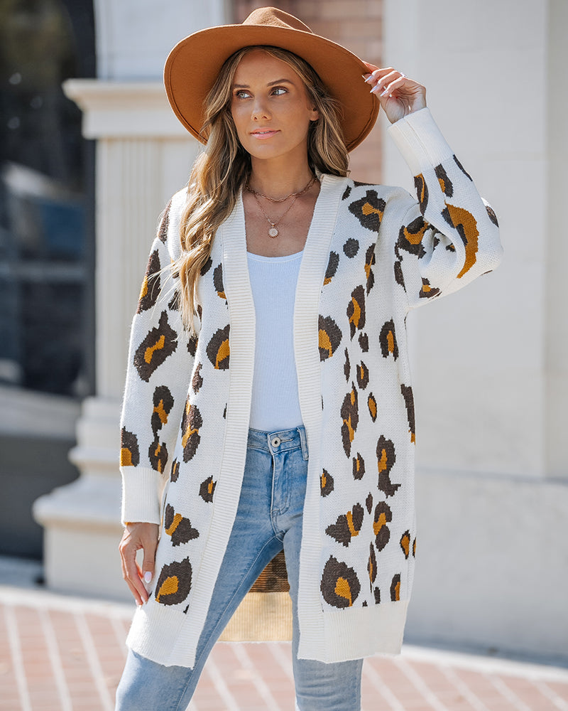 Leopard Cardigan — Noélla Montréal