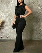 Backless Ruched Jumpsuit
