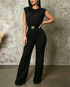 Backless Ruched Jumpsuit