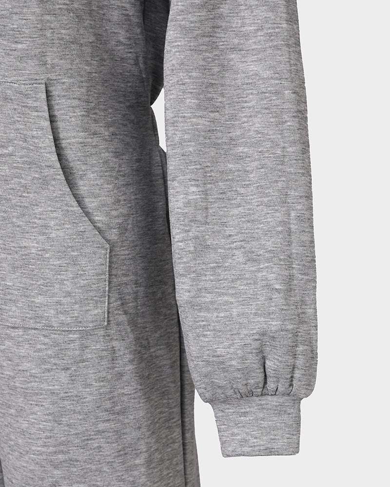Hooded Pocket Jumpsuit