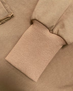 Snap-Button Drop-Shoulder Slit Sweatshirt