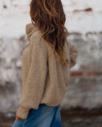 Cowl-Neck Wrap Sweater — Noélla Montréal