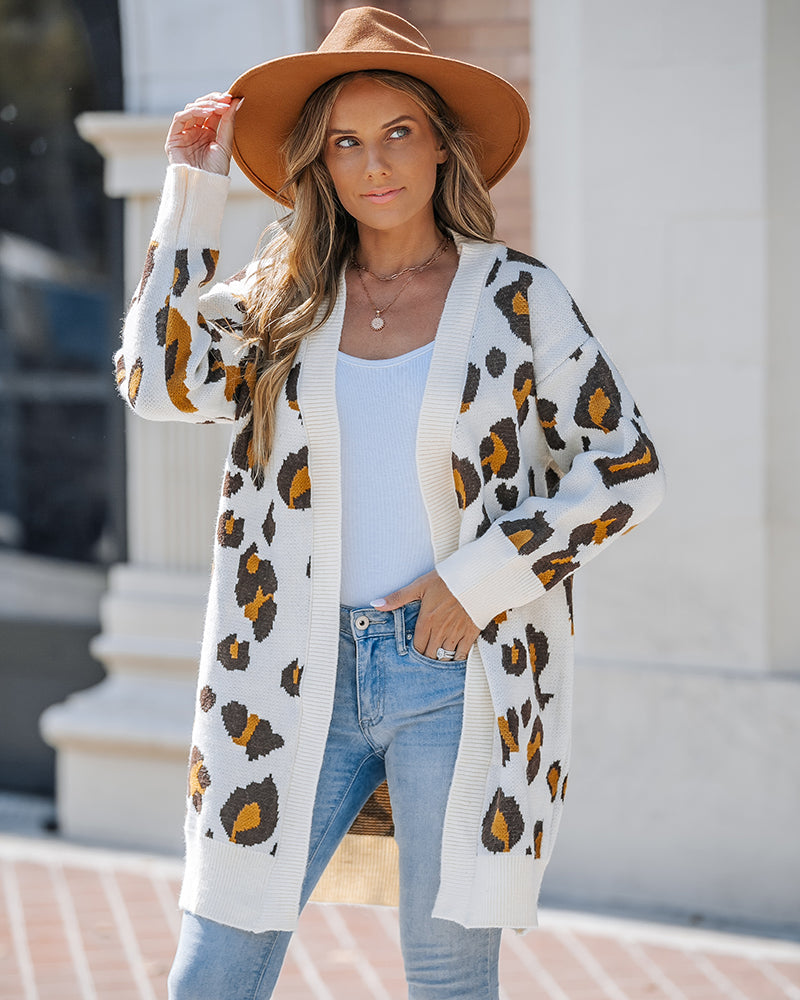 Leopard Cardigan — Noélla Montréal