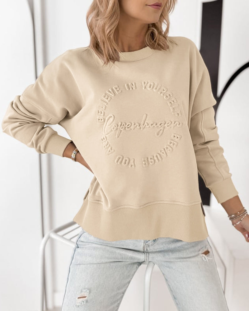 Slit Sweatshirt