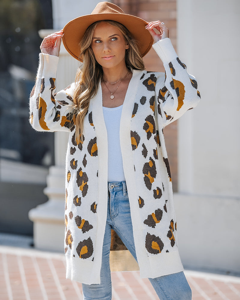 Leopard Cardigan — Noélla Montréal