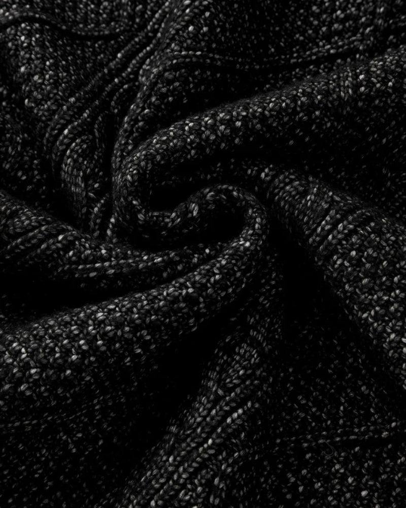 Cable-Knit Drop-Shoulder Sweater