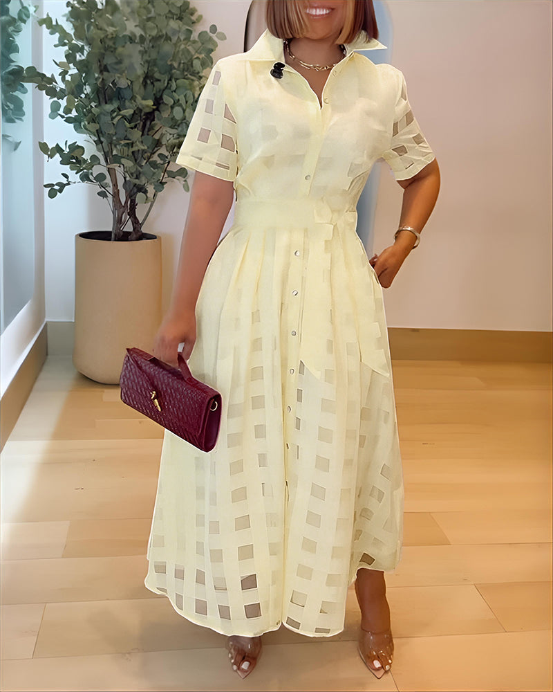 Plaid Maxi Dress