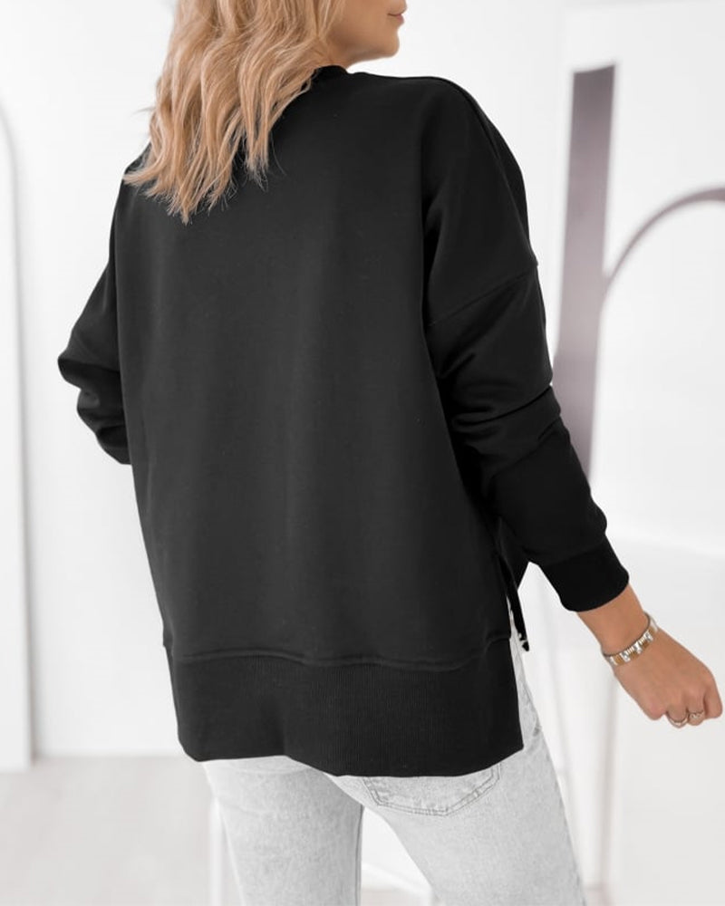 Slit Sweatshirt