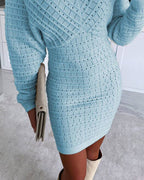 V-Neck Cutout Dress