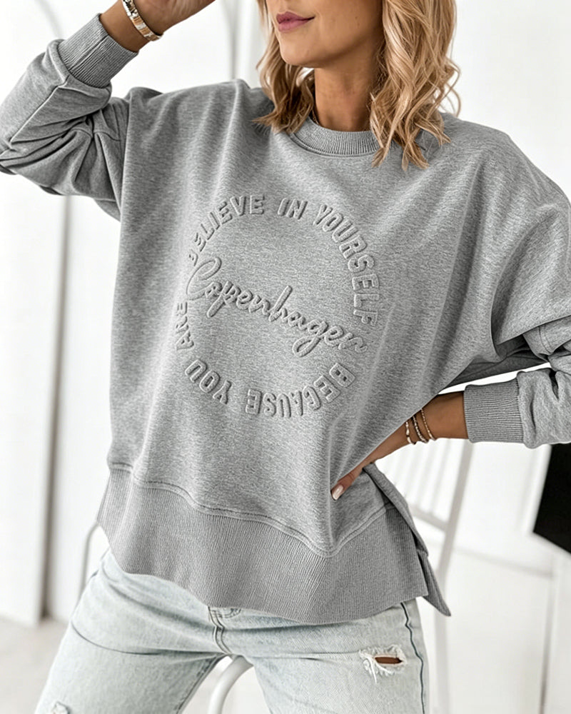 Slit Sweatshirt