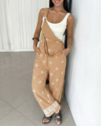 Embroidered Pocket Jumpsuit