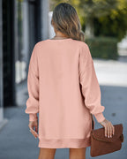 Drop-Shoulder Slit Zip Sweatshirt — Noélla Montréal