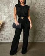 Backless Ruched Jumpsuit