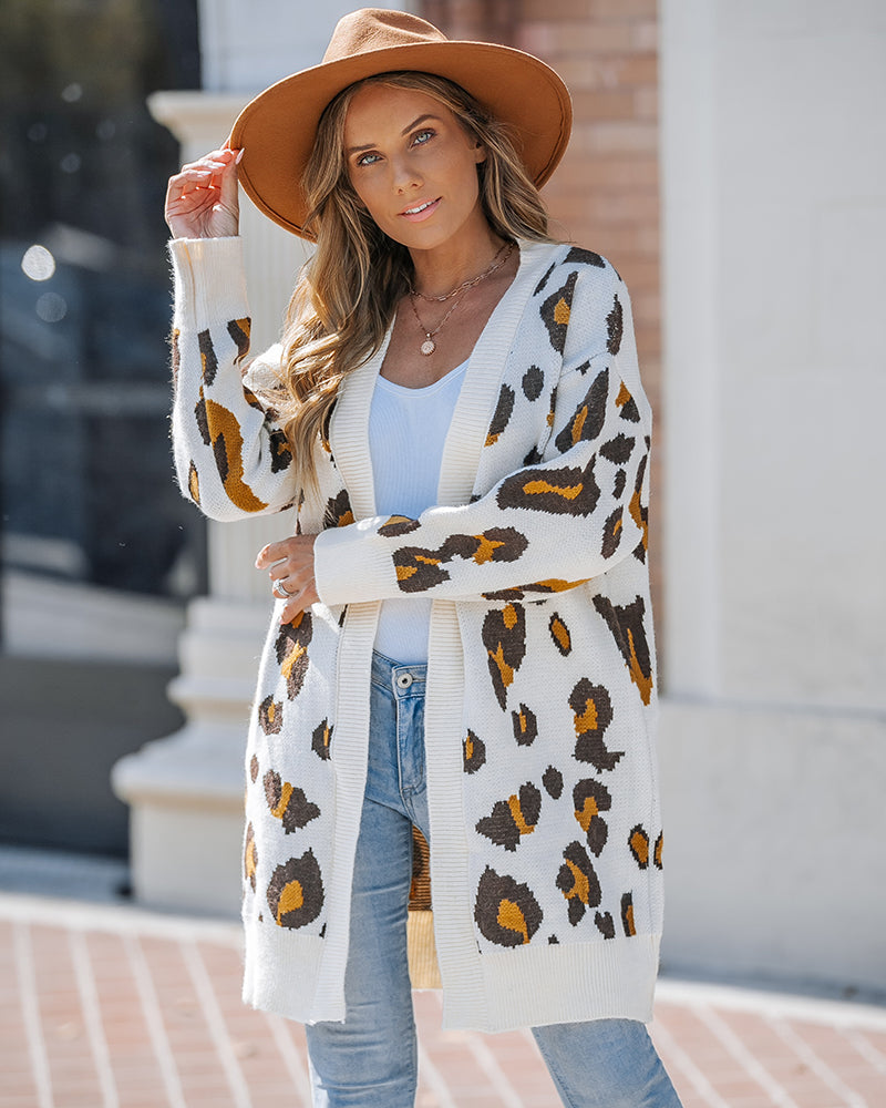 Leopard Cardigan — Noélla Montréal