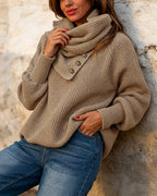 Cowl-Neck Wrap Sweater — Noélla Montréal