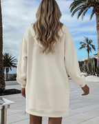 Drawstring Pocket Slit Hoodie — Noélla Montréal