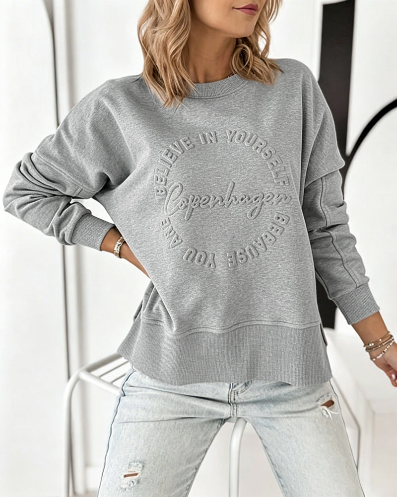 Slit Sweatshirt