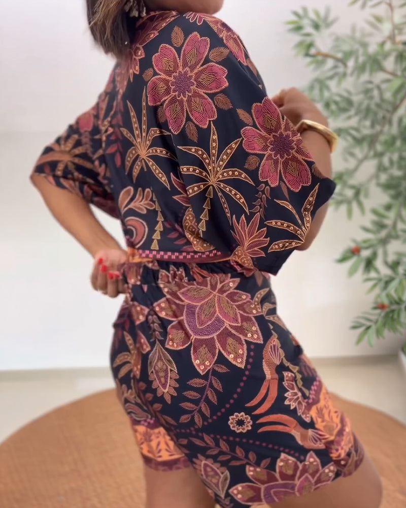 V-Neck Wrap Romper