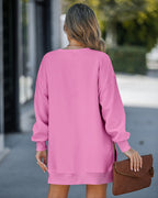Drop-Shoulder Slit Zip Sweatshirt — Noélla Montréal