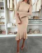 Lace Mock-Neck Mermaid Dress — Noélla Montréal