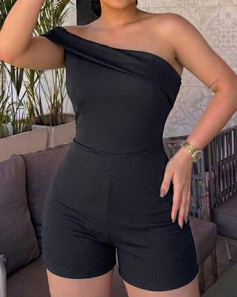 One-Shoulder Romper